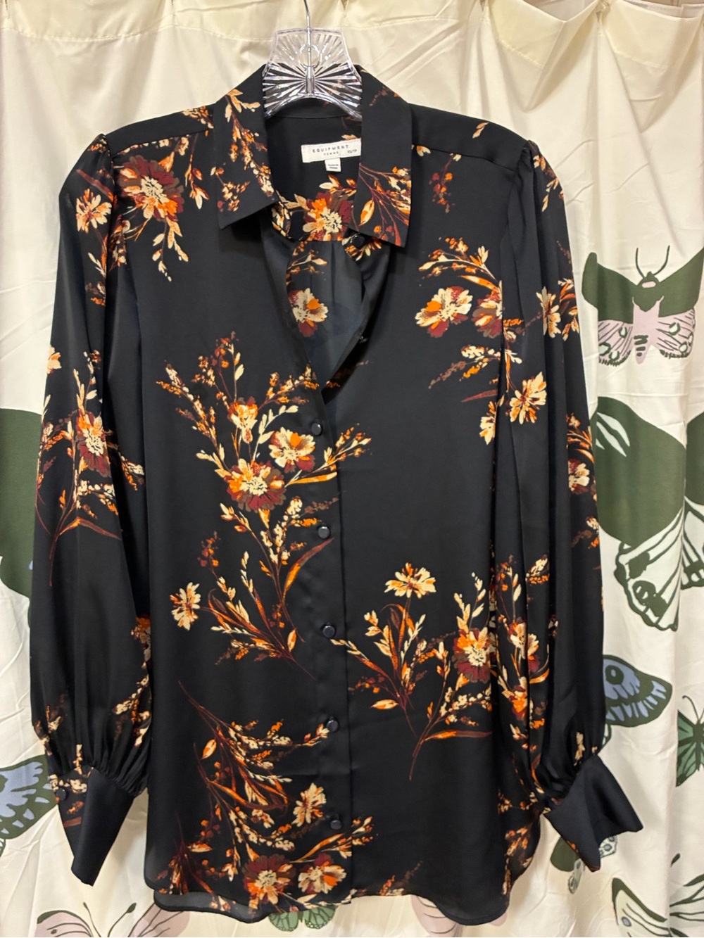 Equipment Danton floral blouse